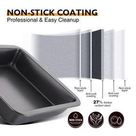 HONGBAKE pans withstand up to 450°F for baking flexibility