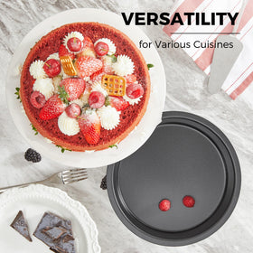 HONGBAKE pans withstand up to 450°F for versatile recipes