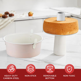 HONGBAKE angel pan with three feet design for stable cooling