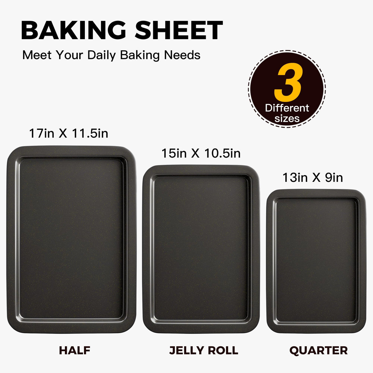 HONGBAKE ceramic half-sheet-pan for family meals and batch baking.