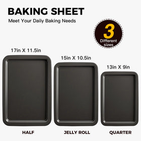 HONGBAKE ceramic half-sheet-pan for family meals and batch baking.