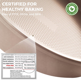 HONGBAKE ceramic nonstick surface aids easy cake release and cleanup.