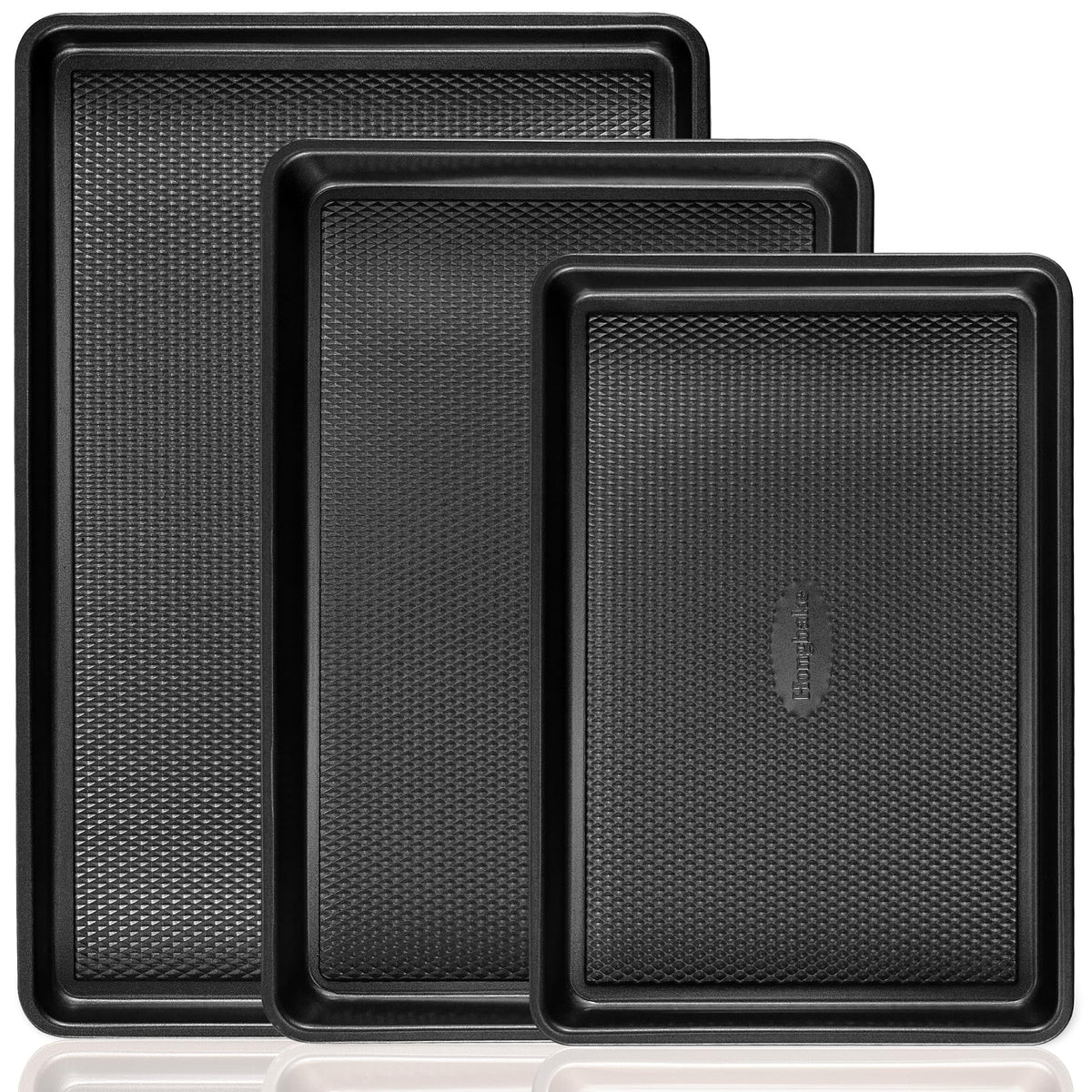 HONGBAKE diamond texture 13x9 cookie sheet for even baking