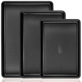 HONGBAKE diamond texture 13x9 cookie sheet for even baking