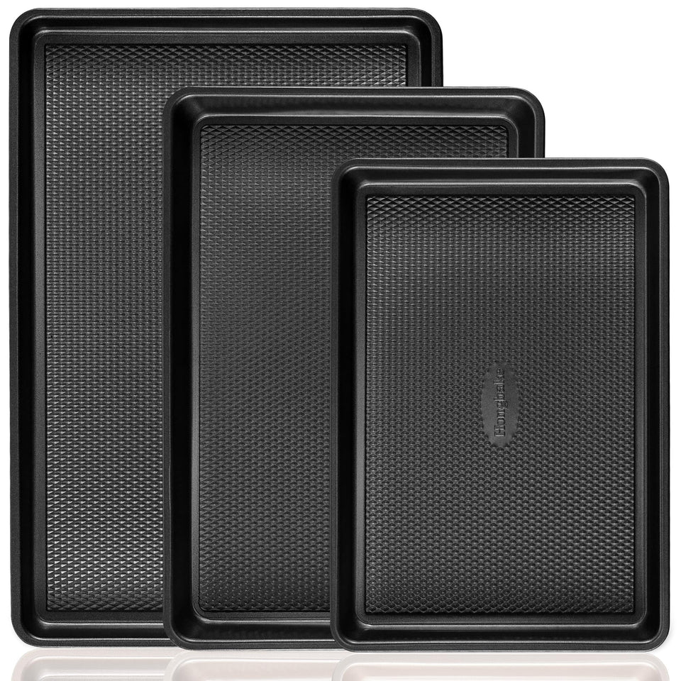 HONGBAKE diamond texture 13x9 cookie sheet for even baking