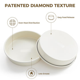 HONGBAKE dishwasher-safe cake pans for simple cleanup