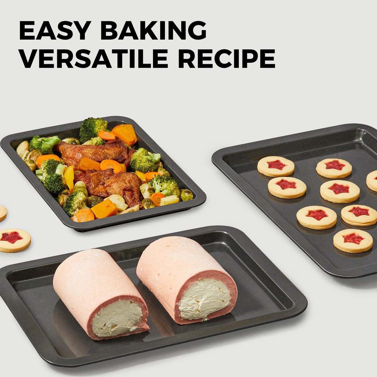 HONGBAKE dishwasher-safe trays simplify post-bake cleanup and maintenance.