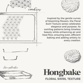 HONGBAKE half sheet pan ideal for large batches and consistent browning.