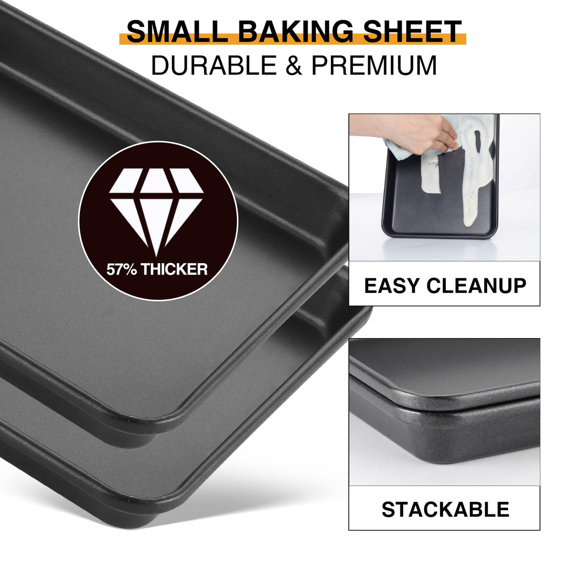 HONGBAKE heat resistant up to 450F for versatile oven use.