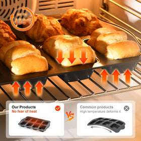HONGBAKE heavy-duty loaf pan supports durable baking sessions