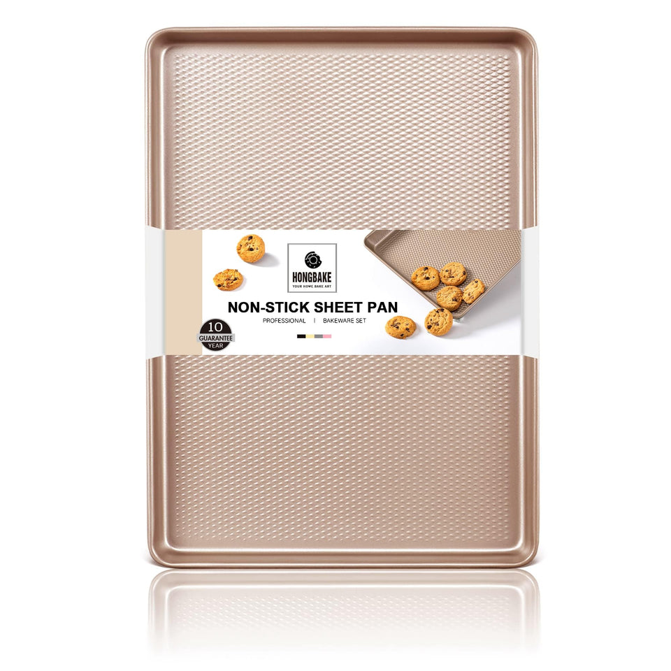 Hongbake jelly roll pan with diamond texture for even cookie baking