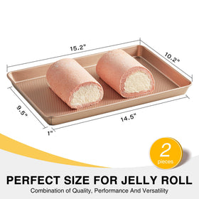 Outer profile shows 15x10 inch pan size for versatile recipes