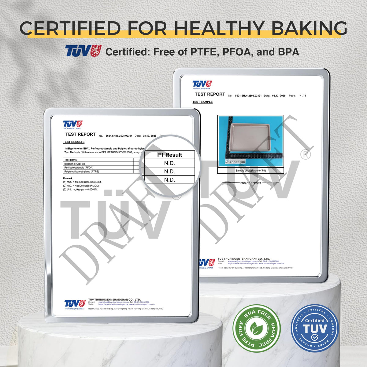 HONGBAKE jelly roll pan offers even heat for sheet cakes and bars