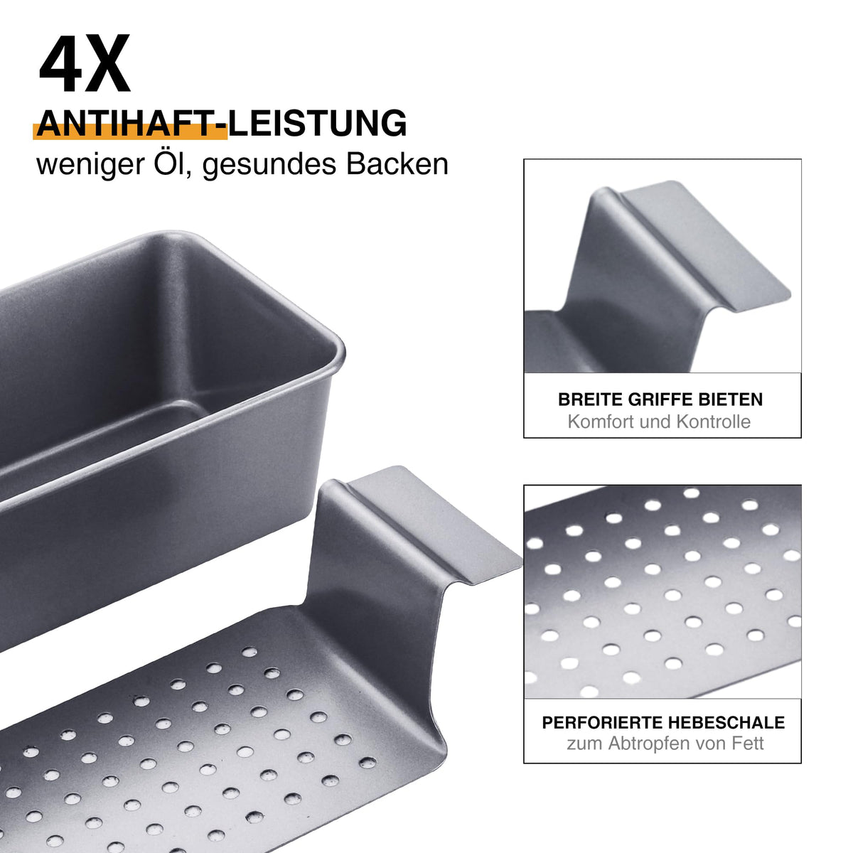 HONGBAKE pan withstands up to 450°F for versatile cooking
