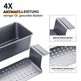 HONGBAKE pan withstands up to 450°F for versatile cooking