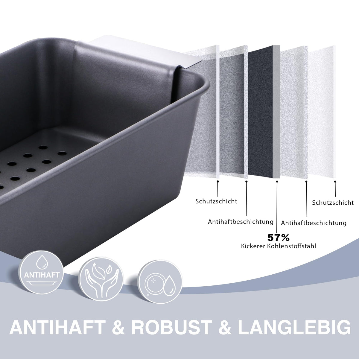 HONGBAKE perforated lifter supports mess-free serving