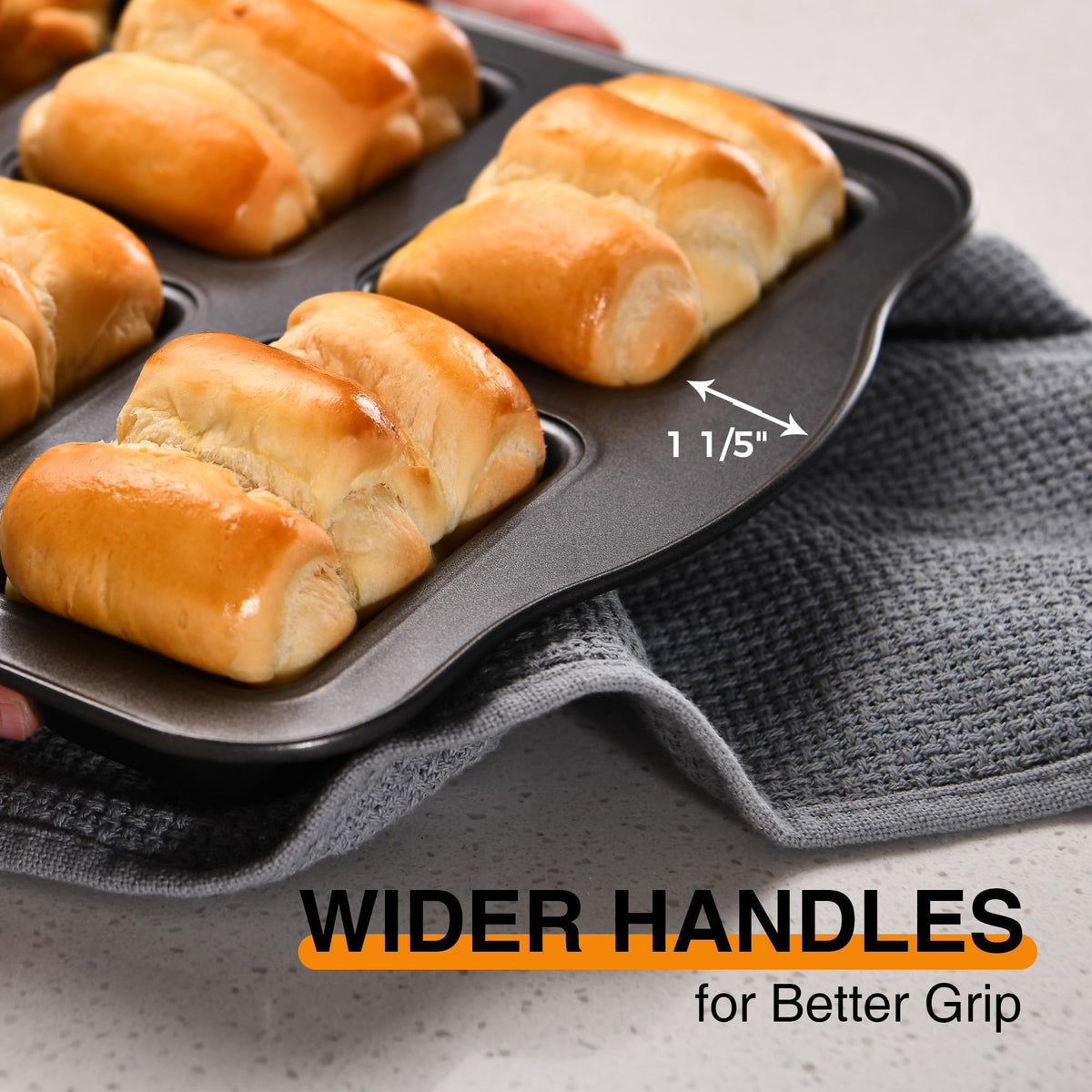 HONGBAKE nonstick coating enables quick release and simple cleanup