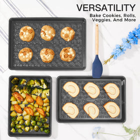 HONGBAKE nonstick coating provides safe, PFOA-free baking with easy food release.