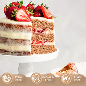 HONGBAKE nonstick deeper-side pan enables easy release during layering
