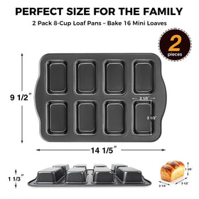 HONGBAKE one-piece molded loaf pan resists rust and extends life