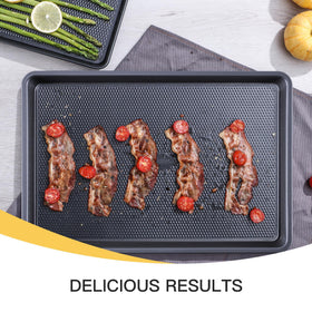 HONGBAKE oven-ready baking pan set suitable for cookies and vegetables