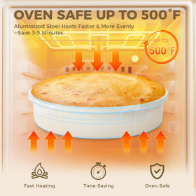 HONGBAKE oven-safe up to 500°F for versatile baking