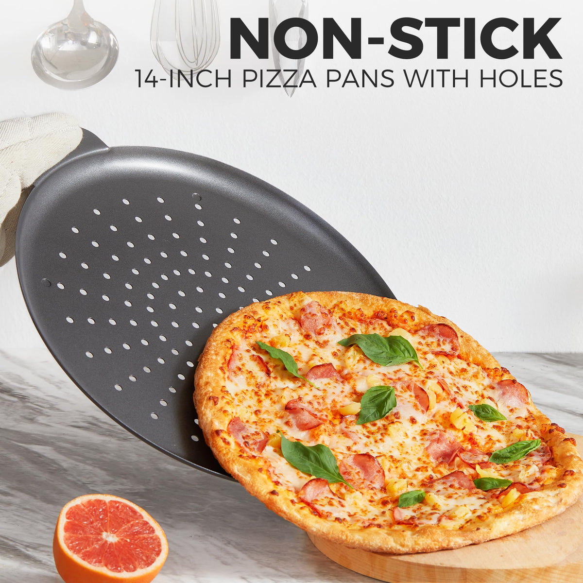 Hongbake perforated tray enhances oven airflow for even browning