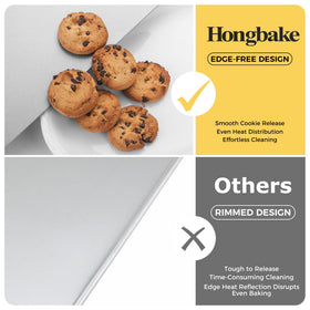 HONGBAKE PTFE-free nonstick coating offers easy release and simple cleanup.
