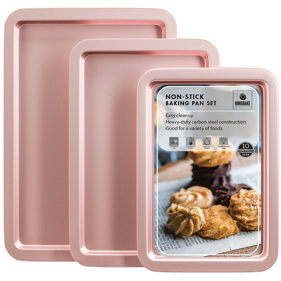 HongBake quarter-sheet pan for even heat and crisp cookies and veggies.