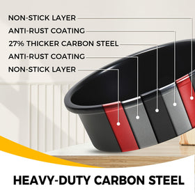 HONGBAKE seamless one-piece tin with rounded corners enhances safety