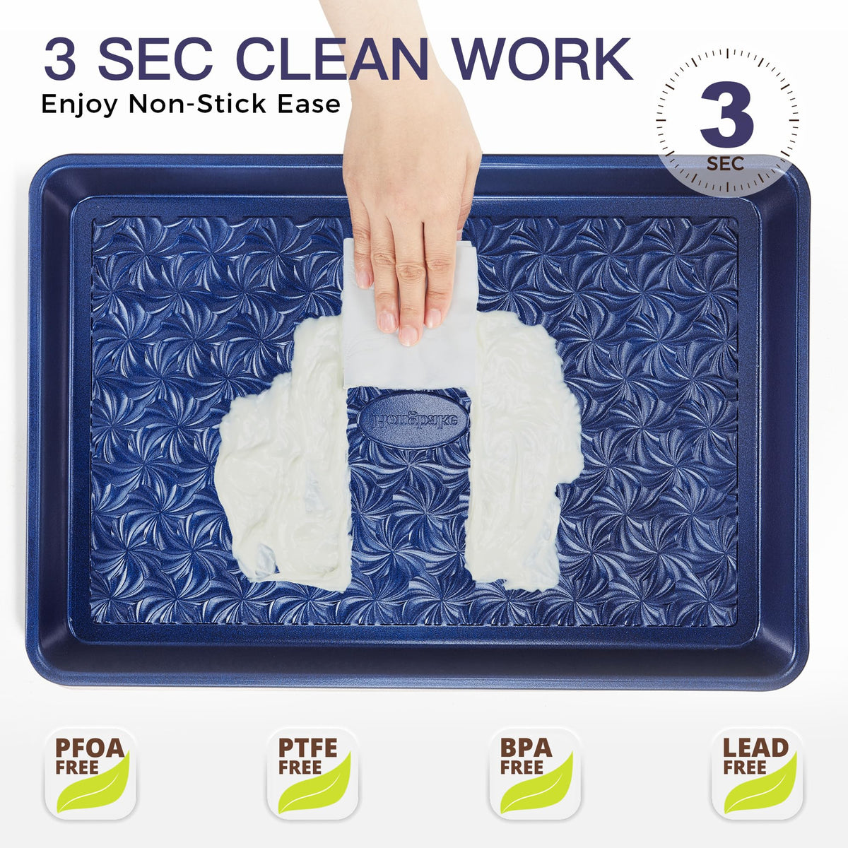 HONGBAKE stackable oven trays save space and organize your bakeware.