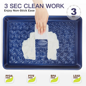 HONGBAKE stackable oven trays save space and organize your bakeware.