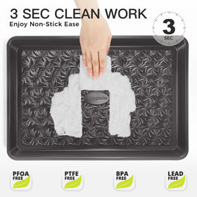 HONGBAKE stackable trays save kitchen space and simplify storage.