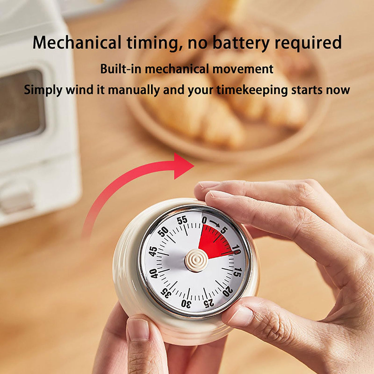 Hongjie 60-minute countdown timer ideal for cooking and study sessions