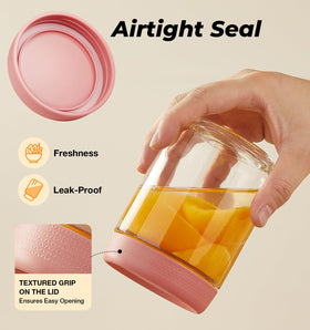Hongqu US 4oz jars with lids for parfaits and condiments