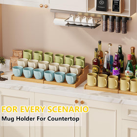 Hongtamoya bathroom and kitchen organizer for mugs and toiletries.