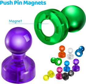 HongyiTime orange magnets for color-coded notes on whiteboards.