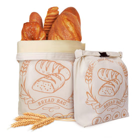 honiitaa beeswax bread bags xl with zipper keeping loaves fresh and organized.