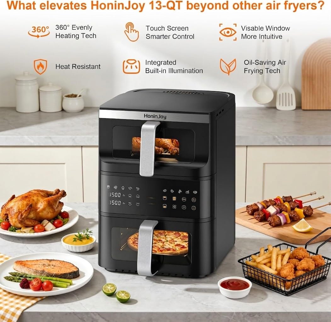HoninJoy oil-free frying delivers crisp results with less fat.