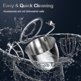 Honinst beater attachment delivers smooth cake batters and cookie dough.