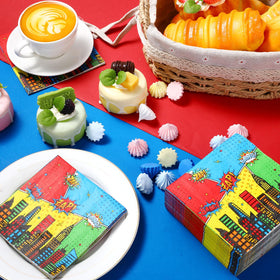 Honoson 100 Hero Theme Napkins fit dinners and drinks with ease.