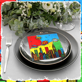 Honoson 100 Hero Theme Napkins ideal for birthdays, baby showers, and events.