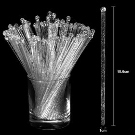 Honoson 100-pack disposable swizzle sticks in clear packaging for quick service