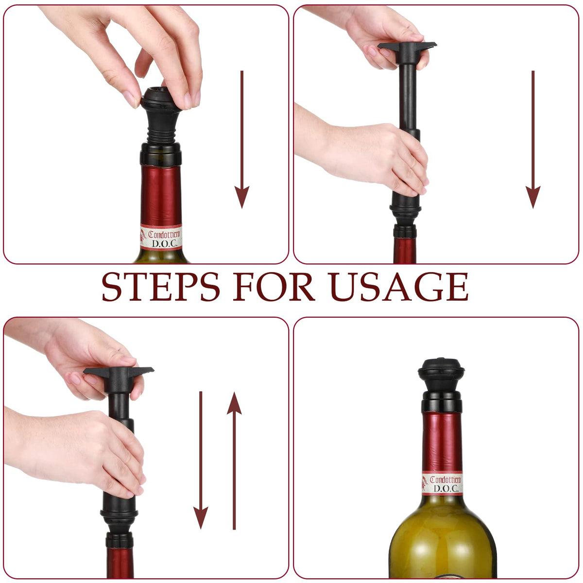 Honoson wine stopper set ideal for home, restaurants, and cafes