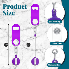 Honoson round badge reel clip keeps keys handy during events