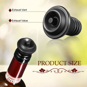 Honoson reusable silicone stoppers fit most wine bottles