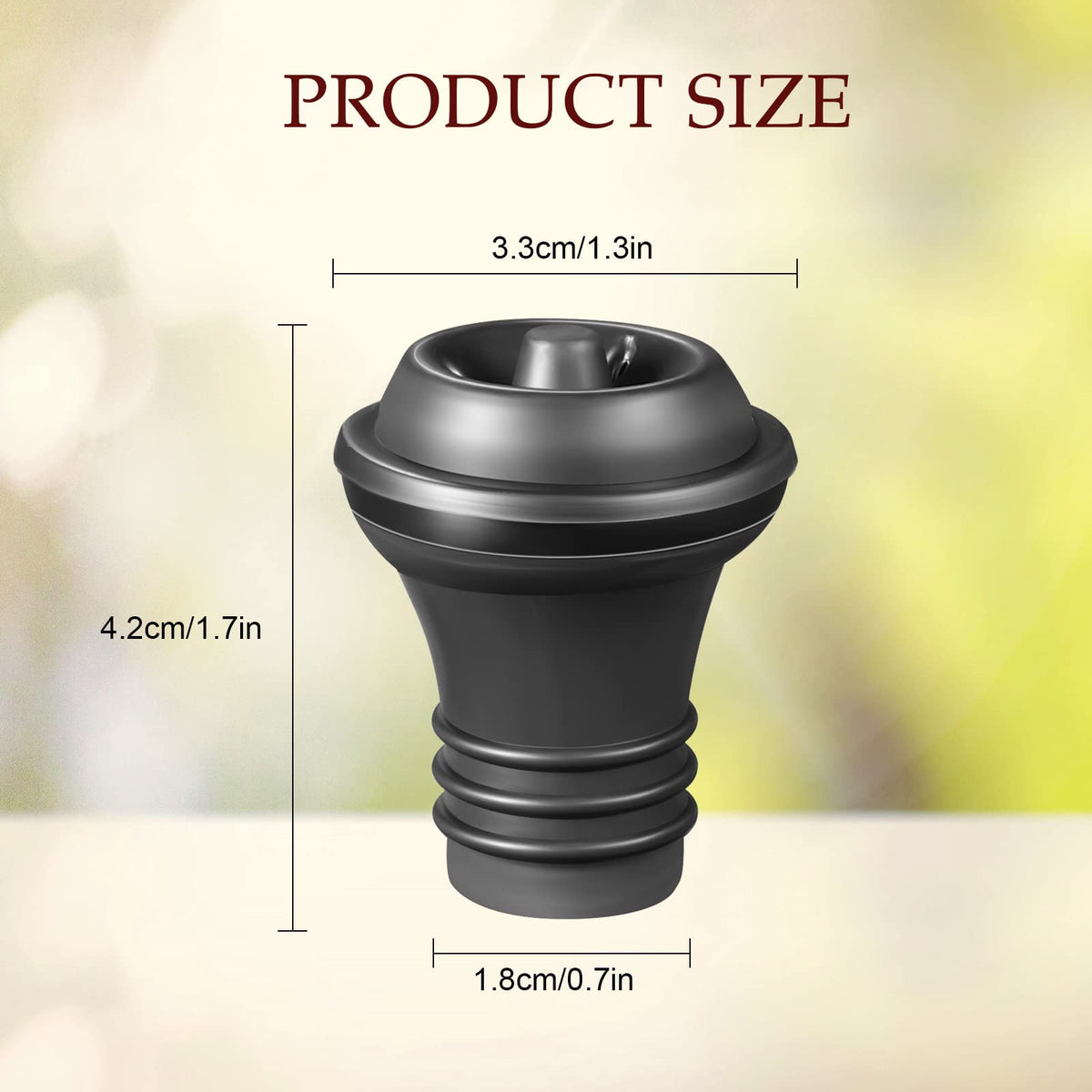 Honoson vacuum-pump compatible stopper seals wine bottles tightly