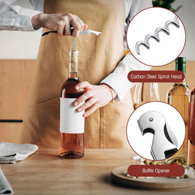 Honoson black bar-restaurant-use opener for everyday service