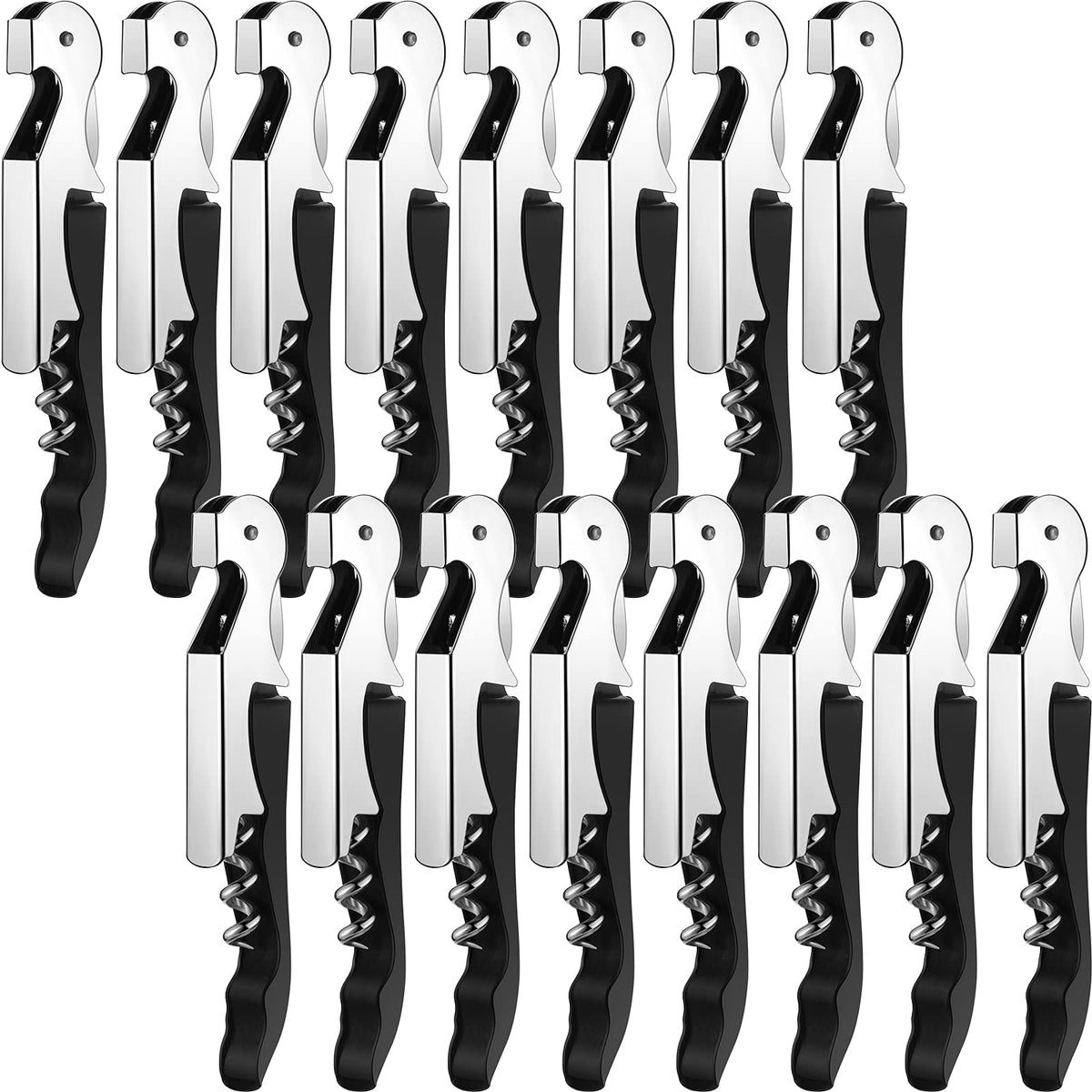 Honoson black compact travel pack wine keys opener for on-the-go corking