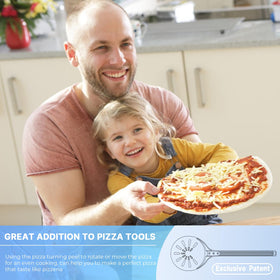 Honsdom easy-clean pizza peel simplifies pizza prep and cleanup.